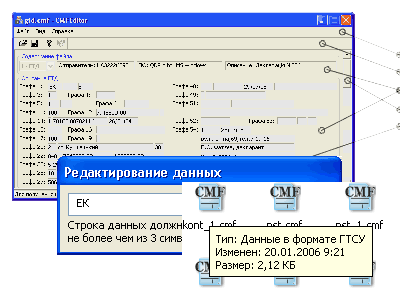 CMFEditor - Program for viewing and editing files in the State Customs Service format